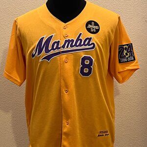 Kobe Bryant Los Angeles Lakers NBA Tribute Jersey Gold Mens XL